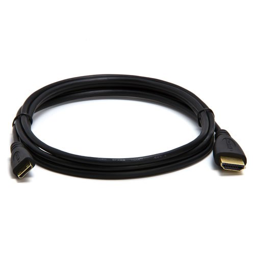 2M mini HDMI muški do standardnog HDMI muškog kabla crnog pobednog magnetnog štitnika sa 24K pozlaćenim