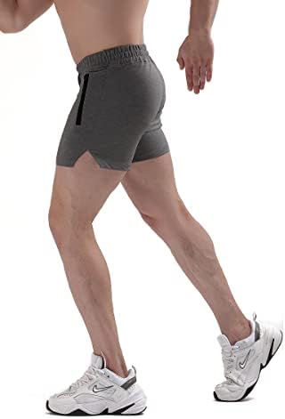 Maikanong Muns Workout Shorts Hratke Pamuk trčanje atletske kratke hlače sa džepovima sa patentnim