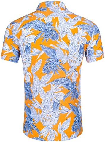 Ljetne muške majice muške Casual kratki rukav proljeće ljeto V izrez 3D štampane majice modni gumbi Top bluza N
