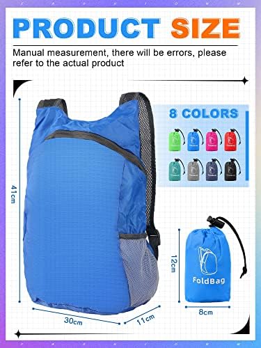 Dunzy 8 pakovanje 20L Lagani pakirani ruksak vodootporan ruksak za putni kamp na otvorenom planinarski sportovi