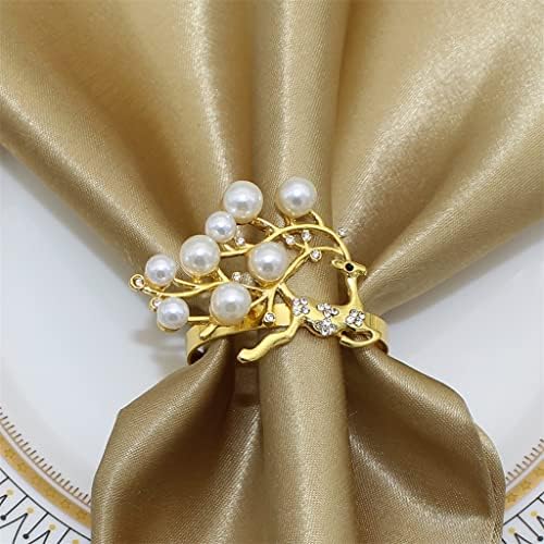 GGRBH prsten za salvetu Metalna salveta Prikladna za vjenčanje za odmor za zabavu 24pcs