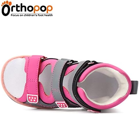 Ortopedske sandale za djecu sa podrškom za luk i gležanj, Candy serija djevojke kožne korektivne cipele