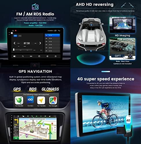 Android 12 Auto Stereo za Volkswagen Beetle A4 2002-2011 9/9. 5 ekran FM Radio sa Carplay Android Auto / Bluetooth 5.1 / Dolby DTS/GPS navigacija/rezervna kamera/DSP Multimedija