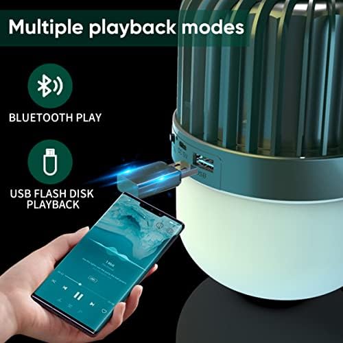 Garberiel LED Camping Lanter sa Bluetooth zvučnikom, USB punjiva svjetla za rešenje za kampiranje visine, IPX6 vodootporna vanjska svjetiljka sa visokim kvalitetom zvuka