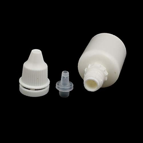 X-Dree 20ml plastični iskrivi kapljica cijela boca tečna posuda za tečnost White (20ml Plastica Contagocce