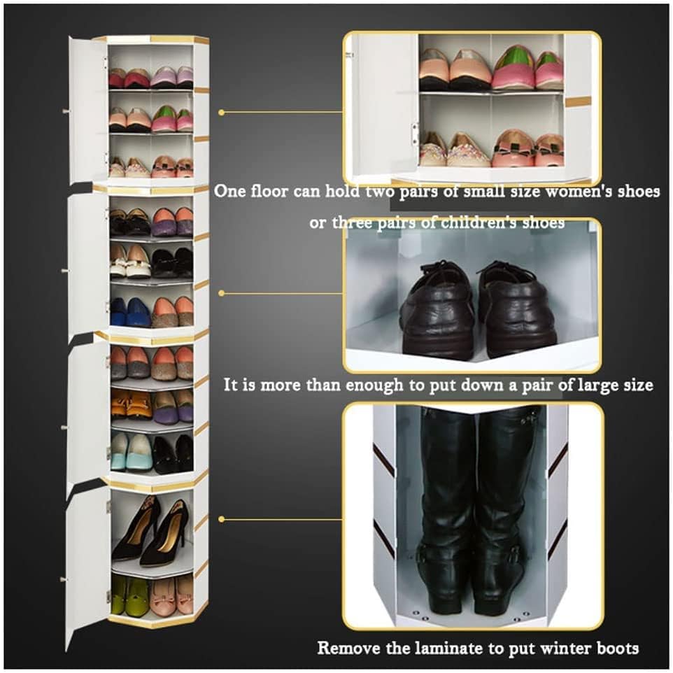 Lioons nosači cipela Vertikalna okrugla police za cipele 360 ​​° rotacijski spremnik cipela Cilindrični