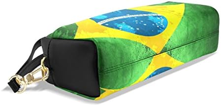 Vipsk studenti crna veliki kapacitet PU kožna pernica Pen torba torbica stacionarna torbica Makeup kozmetička torba Retro brazilska Zastava