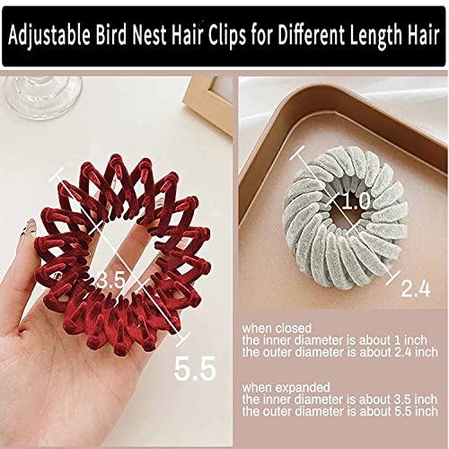 7kom Zabernim držač za kosu, Bird Nest Magic Hair Clip,Bird Nest kopče za kosu rep Holder Clip, Zabernim