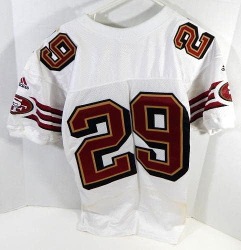 1999 San Francisco 49ers Mark McMillian # 29 Igra izdana Bijeli dres 42 DP26927 - Neintred NFL igra Rabljeni dresovi