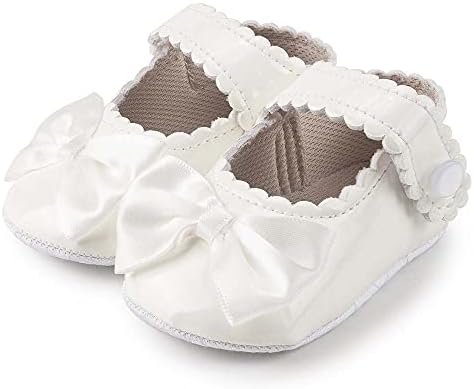 Casazoe Baby Girl Princess Haljina stana cipele za novorođenčad Mary Jane Wedding Prewalker tenisica Neklizajuća kreveta za krštenje novorođenče