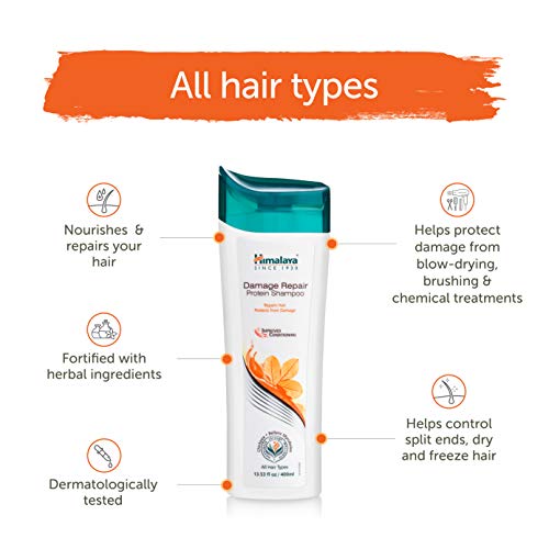 Himalaya Damage Repair proteinski šampon za suhu, kovrčavu kosu, popravlja kosu i štiti od oštećenja, 13.53 Fl oz