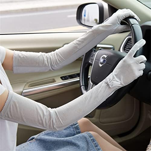 DHTDVD duge ledene svilene čipkaste rukavice ljetni ženski rukav za ruku rukav za ruku rukav za ruku tanki dio
