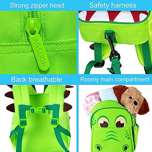 Gxtvo ruksak za malu djecu povodac, 9,5 sigurnosni povodci za djecu dinosaurusa torba za dječake i djecu