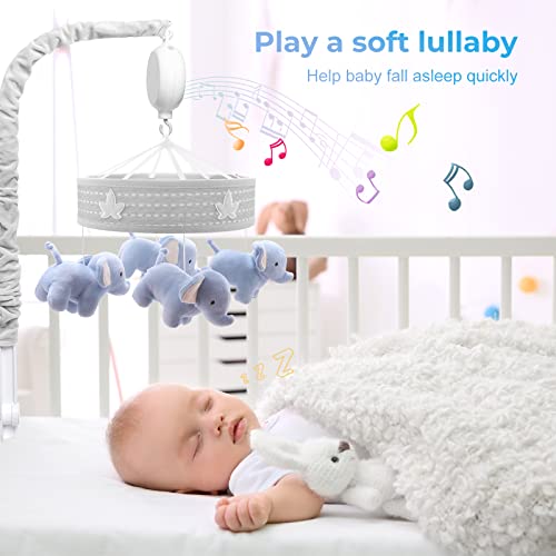 YUNGCHI Baby Mobile za jaslice muzički Mobiteli za djevojčice igračke za dječji krevetić karusel mobilni
