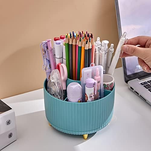 WNING držač olovke za radni sto, držač olovke, 5 slotova za rotirajuće organizatore i dodatnu
