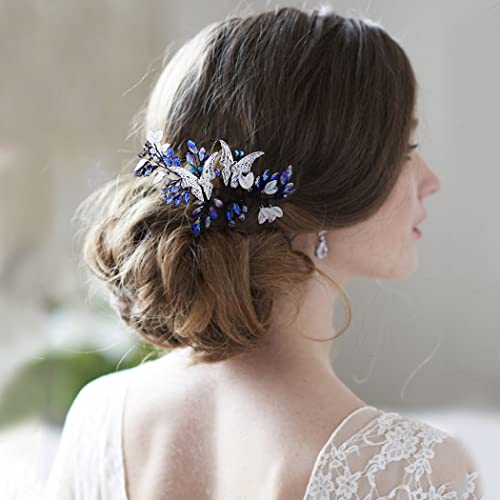 Campsis Wedding Hair Vine Crystal Bridal hair Piece Butterfly Bride hair Accessories za žene i djevojke
