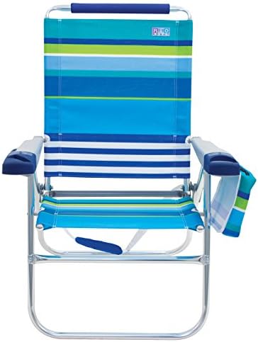 Rio Beach 17 Proširena visina 4 položaja sklopiva stolica na plaži i rio plaža Mycanopy Lična stolica Sunca sjene, mornarice