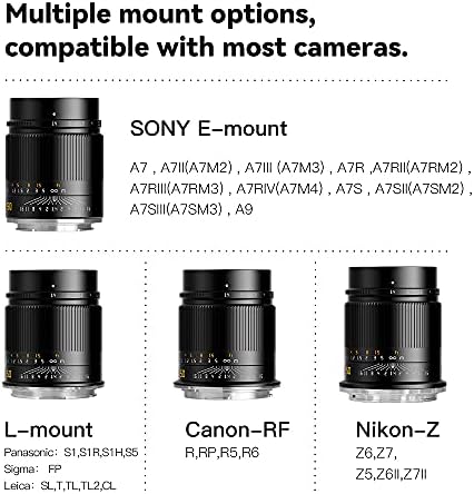 TTArtisan 50mm F1. 4 Full Fame Manual Focus focus bez ogledala objektiv kompatibilan sa za Panasonic S1,S1r,S1H,S5/Leica SL,T,TL,TL2, CL