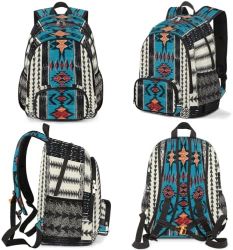 Pardick etnički Aztec školski ruksaci za djevojčice dječaci Tinejdžeri studenti - Aztec Print College Schoolbag