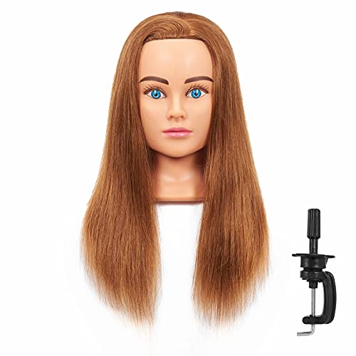 Hairingrid Mannequin Head 20-22 frizer za ljudsku kosu Kozmetologija Mannequin Manikin trening glava za kosu