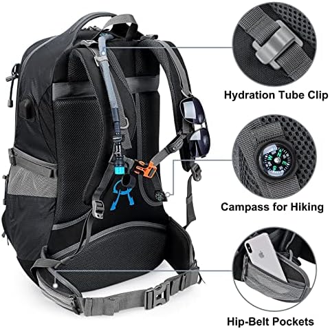 G4Free 50L ruksak za planinarenje Vodootporan dnevni pasak na otvorenom penjajući ruksak s kišnim poklopcem za muškarce žene