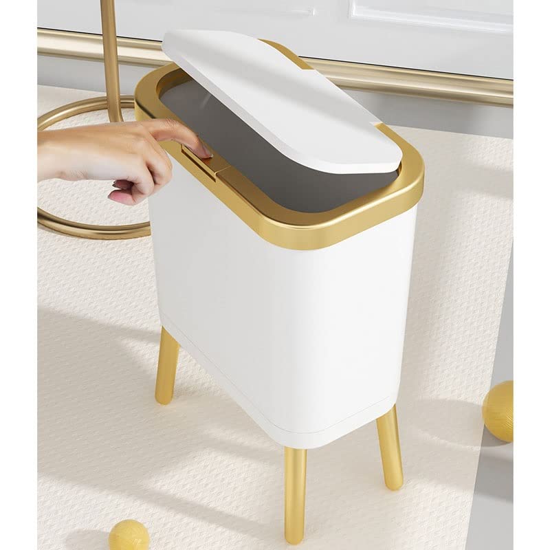 UXZDX Zlatna kamena za smeće za kuhinju Creative Visoko stopalo smeće za kupatilo