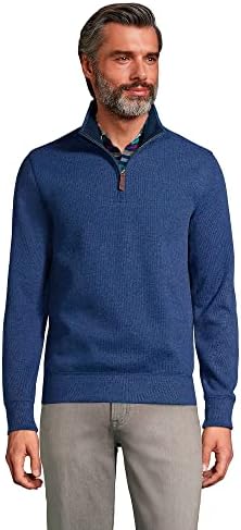 Lands ' End muški Bedford rebrasti džemper sa patentnim zatvaračem