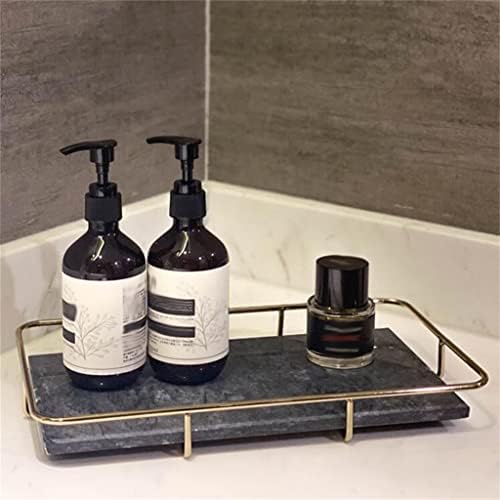 JKUYWX Mermerna posuda za pranje kozmetike polica toalet kupatilo Countertop Storage ručni umivaonik