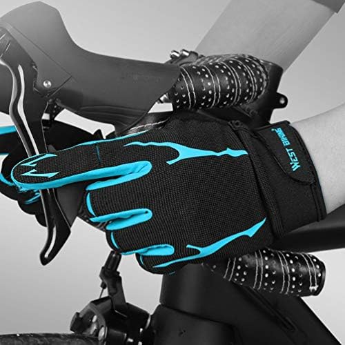 Muške zimske rukavice sa ekranom osetljivim na dodir najlonske rukavice sa punim prstima otporne na vetar protiv klizanja za biciklističko skijanje aktivnosti na otvorenom plava l