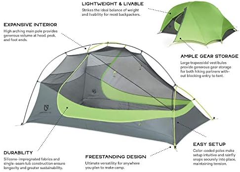 Nemo Dragonfly Ultralight Backpacking šator, 1 osoba