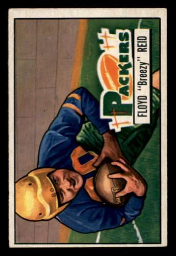1951 Bowman # 52 Floyd Reid Green Bay Packers VG / Ex Packers Gruzija