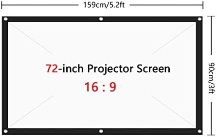 ZSEDP ekran sa visokim svjetlinom 72 84 100 120 150 inča 16: 9 preklop projekcije tkanine