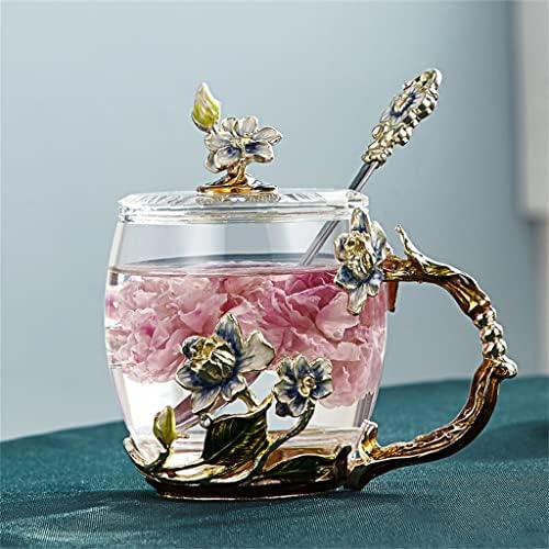 Keramički čaj kafa Latte čaše, ručno izrađena cvjetna čaša čaša za kavu mirisna čajna šolja