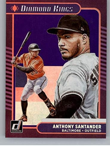 2021 Donruss Holo Purple # 4 Anthony Santander Diamond Kings Baltimore Orioles Baseball Trgovačka kartica