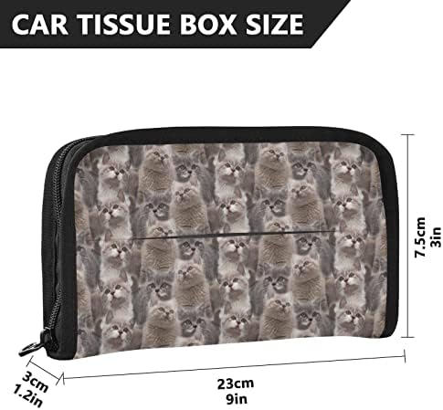 Držač za automobilski tkivo Camo-Kitty-slatko-kratkodlaka-Cat tkivo dispenzera držač salveta BackSeat tkivo