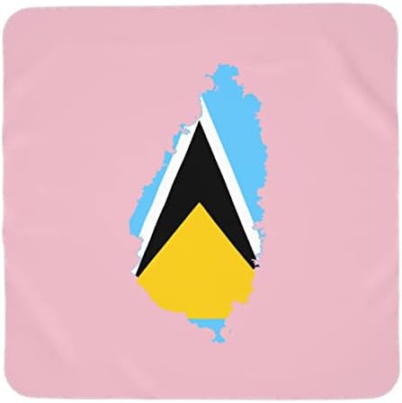 Zastava Saint Lucia Beabe Prekrivač koji prima pokrivač za novorođenčad novorođenče