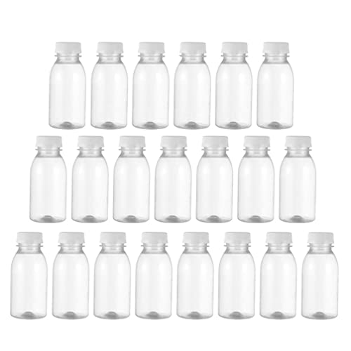 Doitool mini frižider plastične boce sa kapicama: 30pcs kontejneri sa poklopcima za frižider 100ml sokovi za