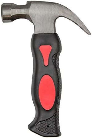 Kralj 8 oz. Stubby Claw Hammer sa ručkom od fiberglasa i magnetnim držačem za nokte 0094-0, mali Mini i prijenosni ručni alat