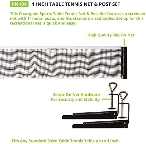 PHAMPION Sportski stol Tenis Net & Post Set, 1