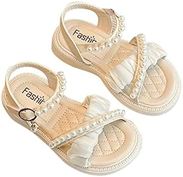 Xgao Toddler Thong sandale Djevojke Sandale Open Open Toe mrežica dizajna Sandale Bowknots Ravne sandale Ljetne haljine cipele Casual Modne cipele Božićne papuče