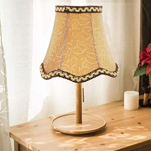 Uonlytech Retro Mala lampa za sjenila Vintage tkanine Svjetiljke Svjetiljke Svjetiljke Snimanje zaklopke na monič za pričvršćivanje na podnim žarulje