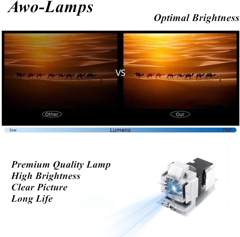 AWO original P-VIP240W žarulja za BL-FP240D / 5811118543-sot sa kućištem za optoma HD161X, HD161X-WHD, HD50, HD50-WHD, VDHDUZ projektori