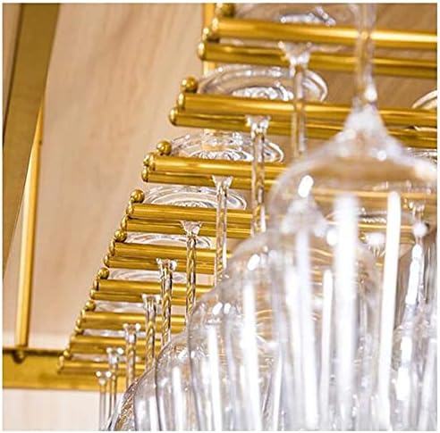 Ubxu vinski bar kabinet Samostojeći vinski nosač, držač za kućne kuglice, europski viseći držač za čaše, držač za čaše za viseće čaše, naopako