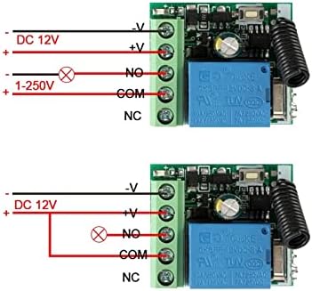 Ilame 433 MHz Universal Wireless daljinski upravljač DC 12V 1CH relejni modul prijemnika i RF odašiljač elektronski zaključavanje