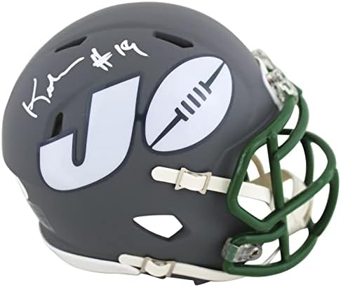 Jets Keyshawn Johnson potpisao AMP Speed Mini šlem JSA Wit #WIT073553-NFL Mini šlemovi sa autogramom