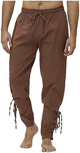 Xiloccer muški dukseci Muške hlače za pantalone za muške hlače za muškarce Bell donje hlače Karirane hlače