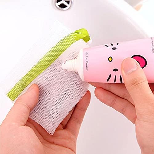 BYBYCD torba za uštedu sapuna 10kom / Set prijenosni alat za čišćenje lica Vezica za kupanje Mjehurić za