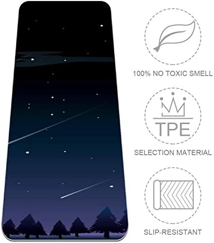 Siebzeh Star Night Tree Premium Thick Yoga Mat Eco Friendly Rubber Health & amp; fitnes non Slip