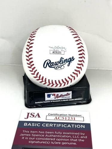 Ron Washington ručno potpisano službeno 2021 svjetska serija Baseball Zlatni hrabri Braves JSA - autogramirani bejzbol