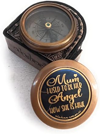 MOM memorijalni poklon za gubitak majke | Gravirani kompas mesinga - poklon Berseaviement Nekada sam